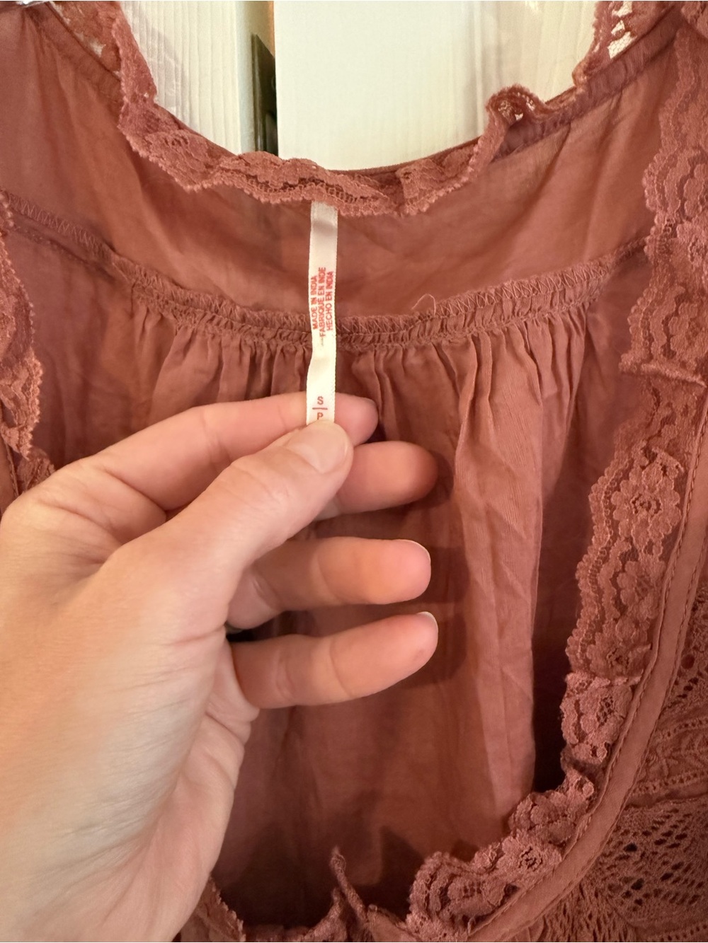 Free People Forevermore Tank Size Small in Cedar Wood - Picture 3 of 7